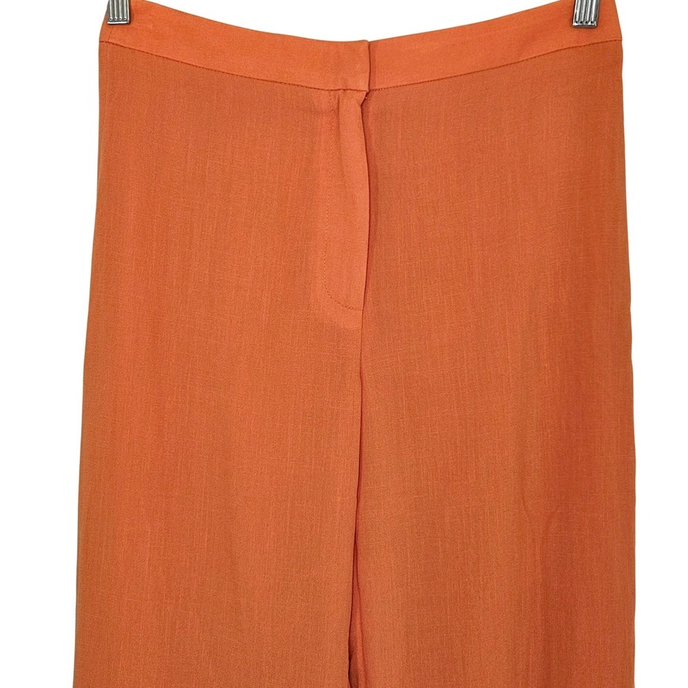 KOOKAÏ Orange Wide Leg Pants Women's Size 36 EU Tailored Trousers - Picture 8 of 12